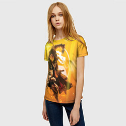 Футболка женская Скорпион - Mortal Kombat, цвет: 3D-принт — фото 2
