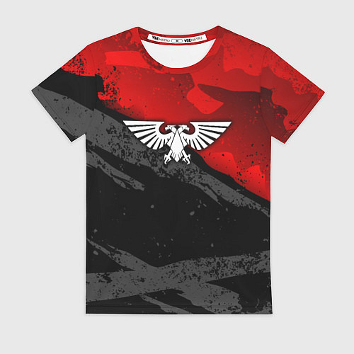 Женская футболка Вархаммер - аквила красный / 3D-принт – фото 1