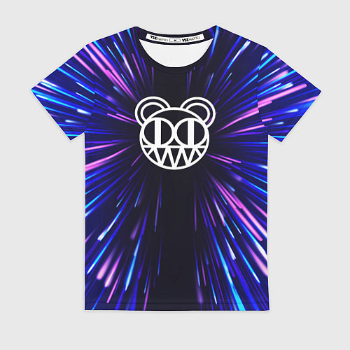 Женская футболка Radiohead neon energy / 3D-принт – фото 1