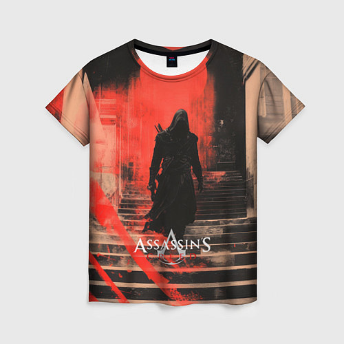 Женская футболка Assassins Creed poster style / 3D-принт – фото 1