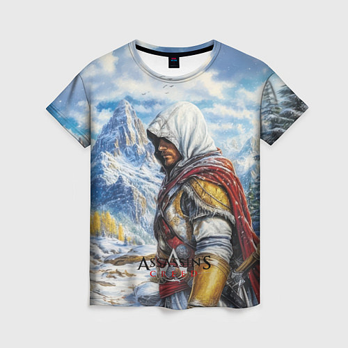 Женская футболка Assassins Creed winter / 3D-принт – фото 1