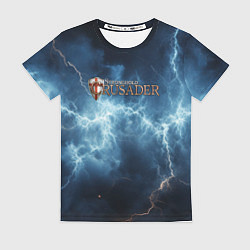 Женская футболка Stronghold сrusader сила молний