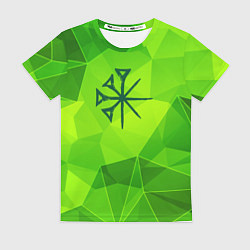 Женская футболка Nightwish green poly