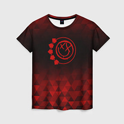 Футболка женская Blink 182 red poly, цвет: 3D-принт