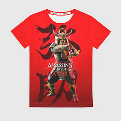 Футболка женская Assassins Creed Shadows - samurai Yasuke, цвет: 3D-принт