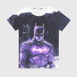 Женская футболка Бэтмен рисованный стиль
