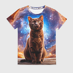 Футболка женская Бурма в космосе, цвет: 3D-принт