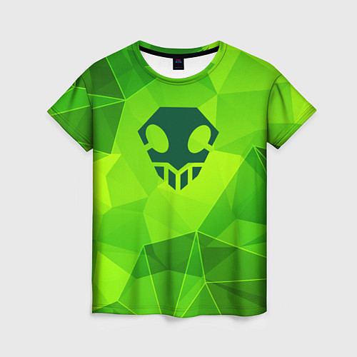 Женская футболка Bleach green poly / 3D-принт – фото 1