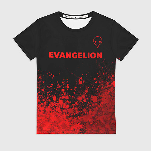 Женская футболка Evangelion - red gradient посередине / 3D-принт – фото 1