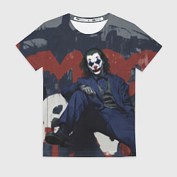 Футболка женская Джокер в синем костюме, цвет: 3D-принт