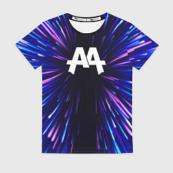 Футболка женская Asking Alexandria neon energy, цвет: 3D-принт