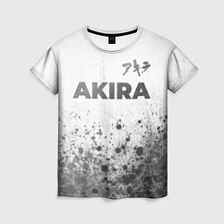 Женская футболка Akira - white gradient посередине