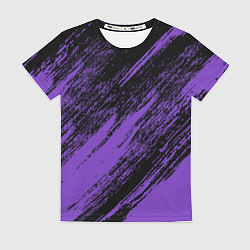 Футболка женская The color is purple and black, цвет: 3D-принт