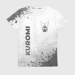 Футболка женская Kuromi - white gradient вертикально, цвет: 3D-принт