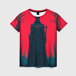 Футболка женская Фигура в чёрном, цвет: 3D-принт