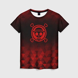 Футболка женская One Piece red poly, цвет: 3D-принт