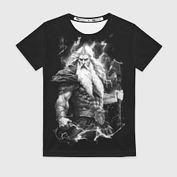 Женская футболка Перун бог громовержец