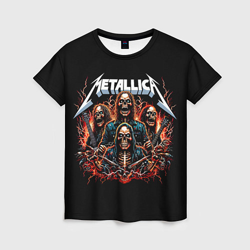 Женская футболка Metallica forever - thrash metal / 3D-принт – фото 1