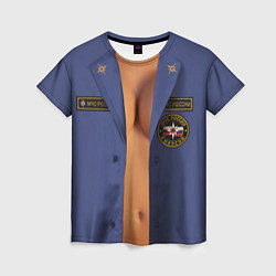 Футболка женская Форма спасательницы МЧС женская, цвет: 3D-принт