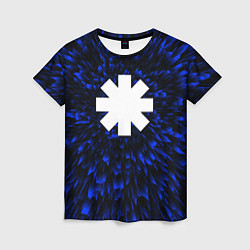 Женская футболка Red Hot Chili Peppers blue energy