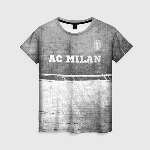 Женская футболка AC Milan - grey gradient посередине / 3D-принт – фото 1
