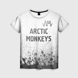 Футболка женская Arctic Monkeys - white gradient посередине, цвет: 3D-принт