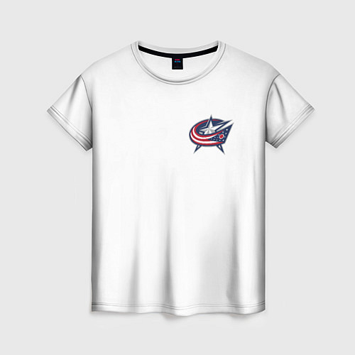 Женская футболка Columbus blue jackets - Sergey Bobrovsky / 3D-принт – фото 1