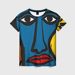 Футболка женская Арт с лицами, цвет: 3D-принт