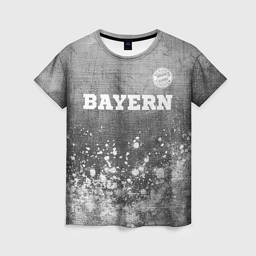 Женская футболка Bayern - grey gradient посередине / 3D-принт – фото 1