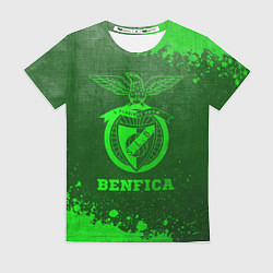 Футболка женская Benfica - green gradient, цвет: 3D-принт