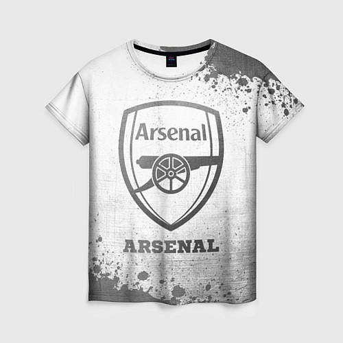 Женская футболка Arsenal - white gradient / 3D-принт – фото 1