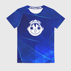 Женская футболка Tomodachi Game blue poly