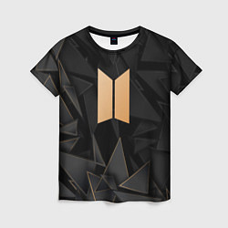 Футболка женская BTS golden poly, цвет: 3D-принт