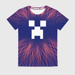 Женская футболка Minecraft red energy