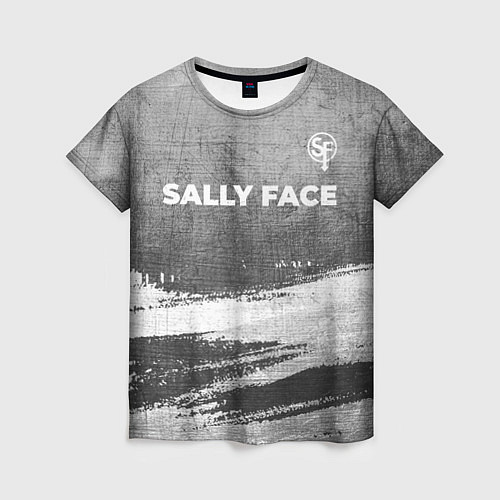 Женская футболка Sally Face - grey gradient посередине / 3D-принт – фото 1