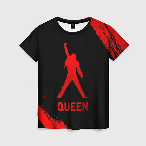 Женская футболка Queen - red gradient / 3D-принт – фото 1