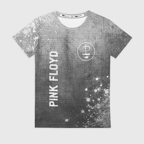 Женская футболка Pink Floyd - grey gradient вертикально / 3D-принт – фото 1