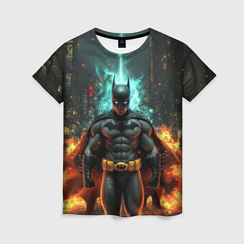 Женская футболка Бэтмен эпик / 3D-принт – фото 1