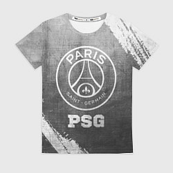 Футболка женская PSG - grey gradient, цвет: 3D-принт