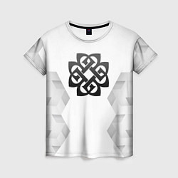 Футболка женская Breaking Benjamin white poly, цвет: 3D-принт