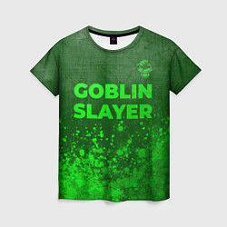Женская футболка Goblin Slayer - green gradient посередине