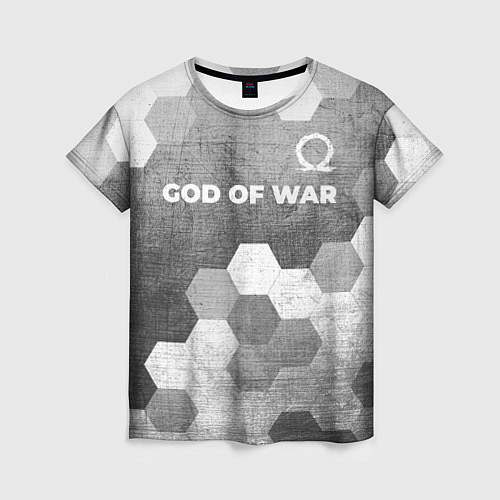 Женская футболка God of War - grey gradient посередине / 3D-принт – фото 1