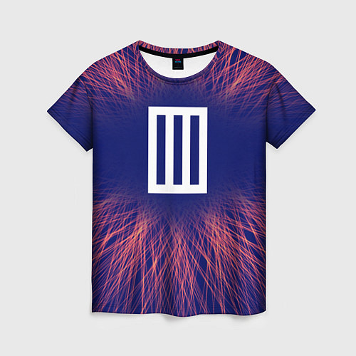 Женская футболка Paramore red energy / 3D-принт – фото 1