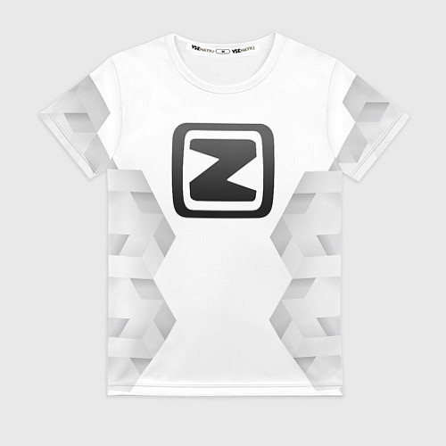 Женская футболка Zotye white poly / 3D-принт – фото 1