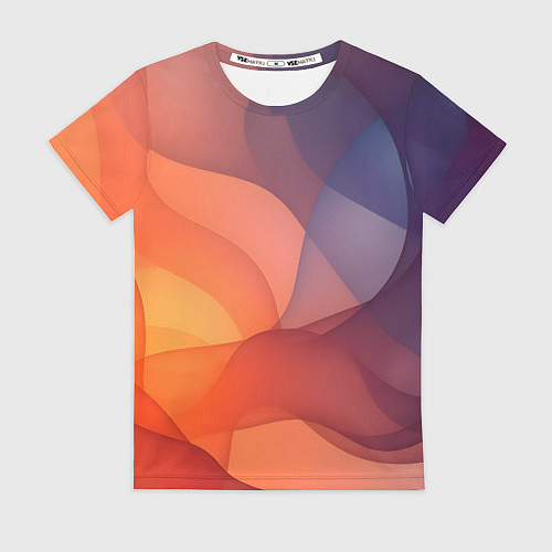 Женская футболка Летящая вуаль / 3D-принт – фото 1