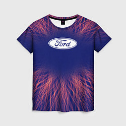 Женская футболка Ford red energy