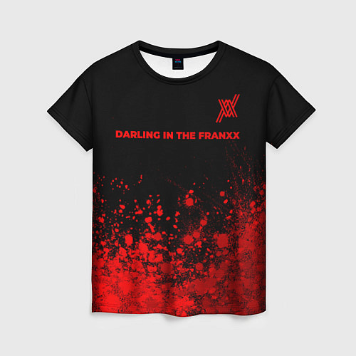 Женская футболка Darling in the FranXX - red gradient посередине / 3D-принт – фото 1
