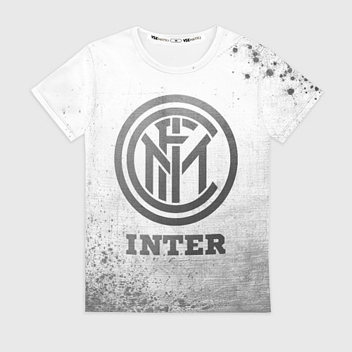 Женская футболка Inter - white gradient / 3D-принт – фото 1