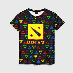 Женская футболка Dota pattern witcher