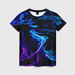 Женская футболка Color blue pink